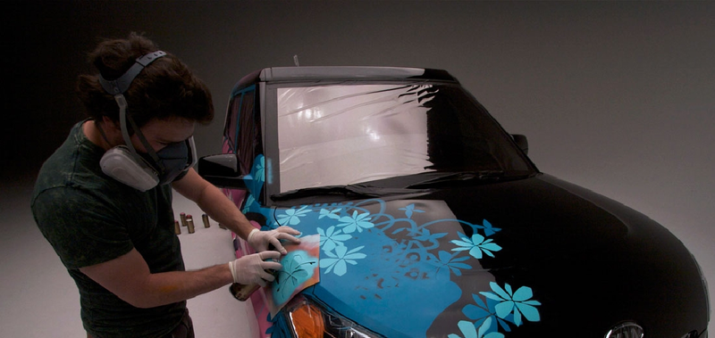 Illustration for article titled Kia Soul Graffitized With Aqua Teen Hunger Force Characters